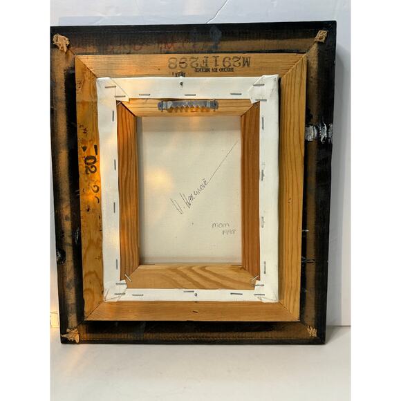 H Hargrove Signed Serigraph Black & White Cat in Chair Farmhouse 8x10" Fine Art - Picture 6 of 7